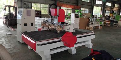 LD-1325-4 CNC Woodworking Engraving Router Machine  Multi Heads Relief